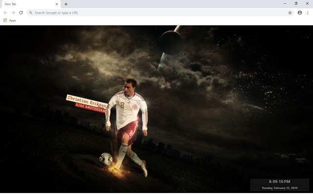 Christian Eriksen New Tab