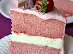Strawberry Cheesecake Cake was pinched from <a href="http://jujugoodnews.com/strawberry-cheesecake-cake/" target="_blank">jujugoodnews.com.</a>
