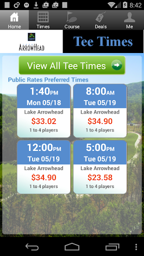 Lake Arrowhead GA Tee Times