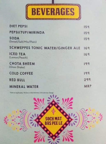 Dhaba By 1986 menu 