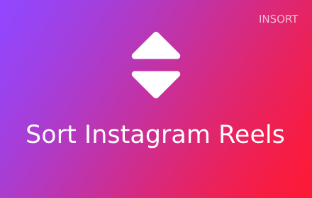 INSORT | Sort Instagram Reels small promo image