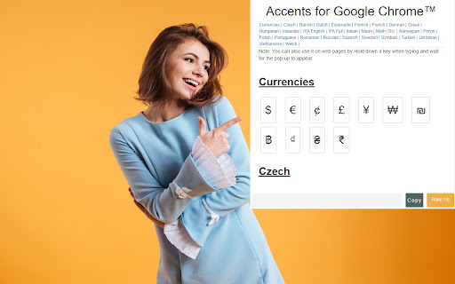 Accents per a Google Chrome ™