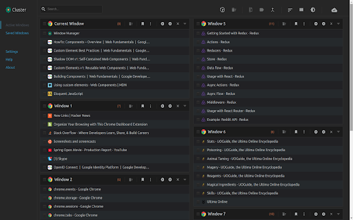 Cluster - Window & Tab Manager