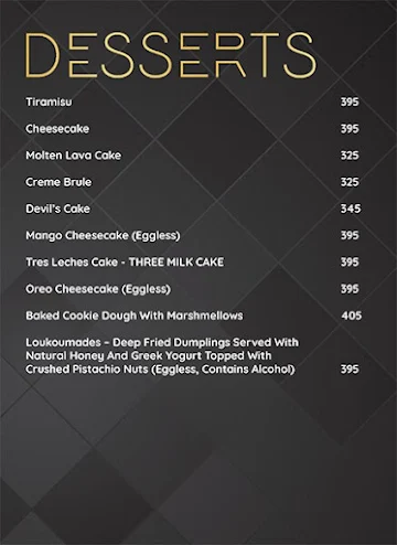 Pi Bar And Kitchen menu 