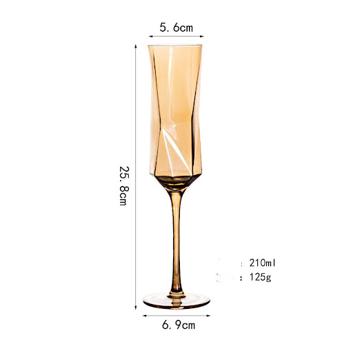 Title 5, European Crystal Colorful Phnom Penh Red Wine C...