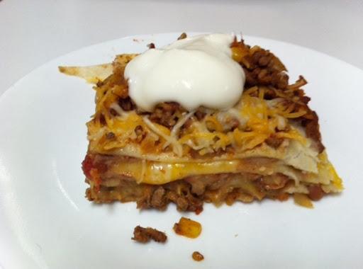 My version of a Quesadilla Casserole