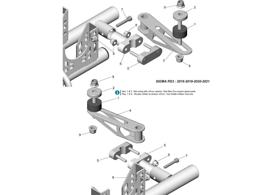 EXHAUST SUPPORT-ROTAX SIGMA 2018 - 2021