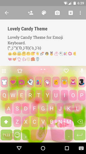 Lovely Candy Emoji Keyboard