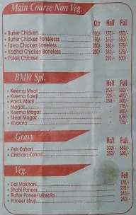 Bunty Meat Wala (BMW) menu 1