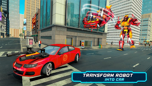 Police Robot Car Rampage: New robot shooting Games screenshots 6