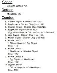 Kohinoor Biryani Reloaded menu 2