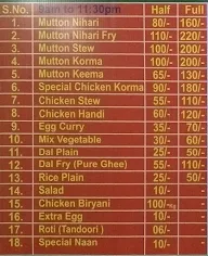 Karim Hotel menu 3