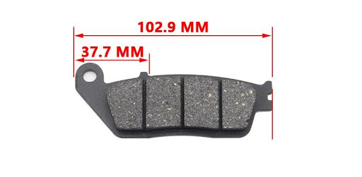 Title 6, Motorcycle Brake Pads FA142 Semi-metal Friction...