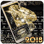 Luxury Gold Diamond Keyboard Theme 2018 Apk