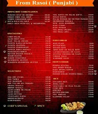 Hotel Samrat menu 1