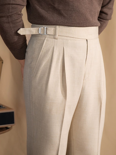 Title 3, High-waisted All-in-one Dress Pants Retro Trend