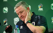 SuperSport United coach Gavin Hunt during a Nedbank Cup press conference at PSL headquarters on February 6 2023.