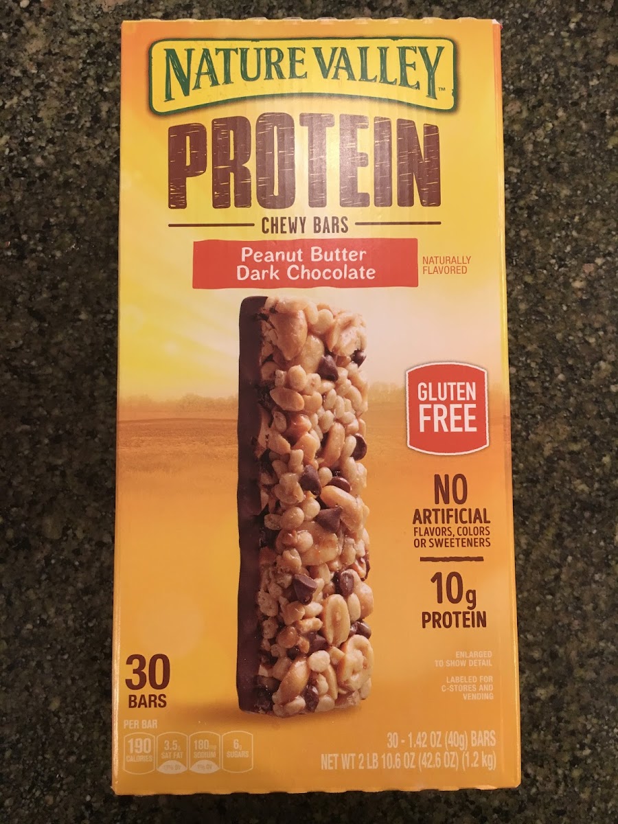 Peanut Butter Dark Chocolate Protein Chewy Bars