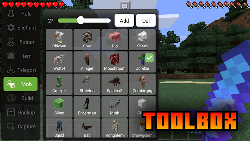 Screenshot Toolbox mod for Minecraft PE