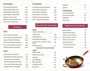 Wok 444 menu 
