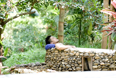 Relax in your very own natural hot spring pool