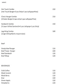 OMR - Burgers menu 3