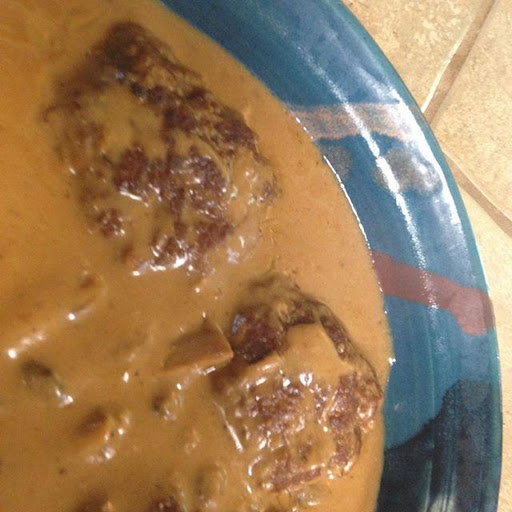 From Instagram: Sherry Monfit's Salisbury Steak https://www.instagram.com/p/BIjIUjcBnUP/