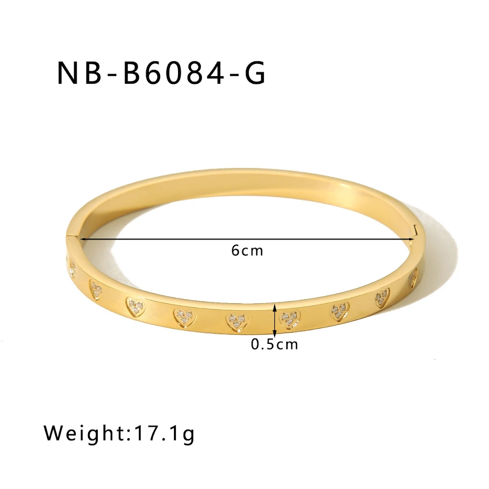 Bracelet Electroplaqué en Acier Titane Zircon Résistance et Élégance Un accessoire idéal pour un usage quotidien ou des occasions spéciales.