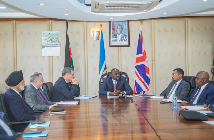 Roads and Transport CS Kipchumba Murkomen during the signing of the Nairobi Railway City Central Station design contract with WS Atkins International Limited on June 27, 2023.