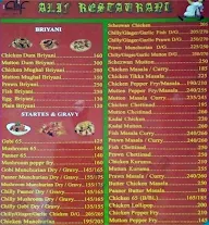 Alif Restaurant menu 1