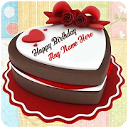 Write Name On Birthday Cake Photo  Icon