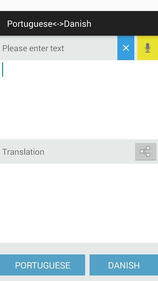 Hebrew Portuguese translator Screen 3