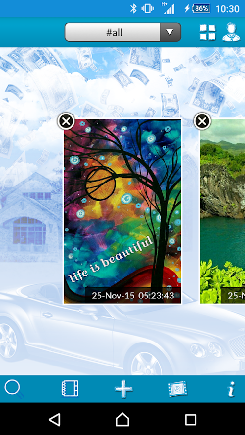 Android application Jack Canfields Vision Board screenshort