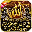 Gold Allah 3D Gravity Keyboard