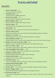 Snacks & Salad menu 2