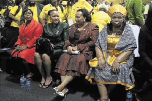 BENEFICIARIES: President Jacob Zuma's wives Bongiwe Ngema, Thobeka MaMadiba-Zuma, Nompumelelo MaNtuli-Zuma and Sizakele MaKhumalo Zuma. PHOTO: Thuli Dlamini