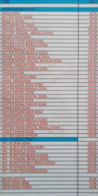 Madras Cafe menu 1