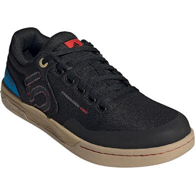 Five Ten Freerider Pro Canvas Flat Shoe - Men's - Core Black/Carbon/Pulse Lime