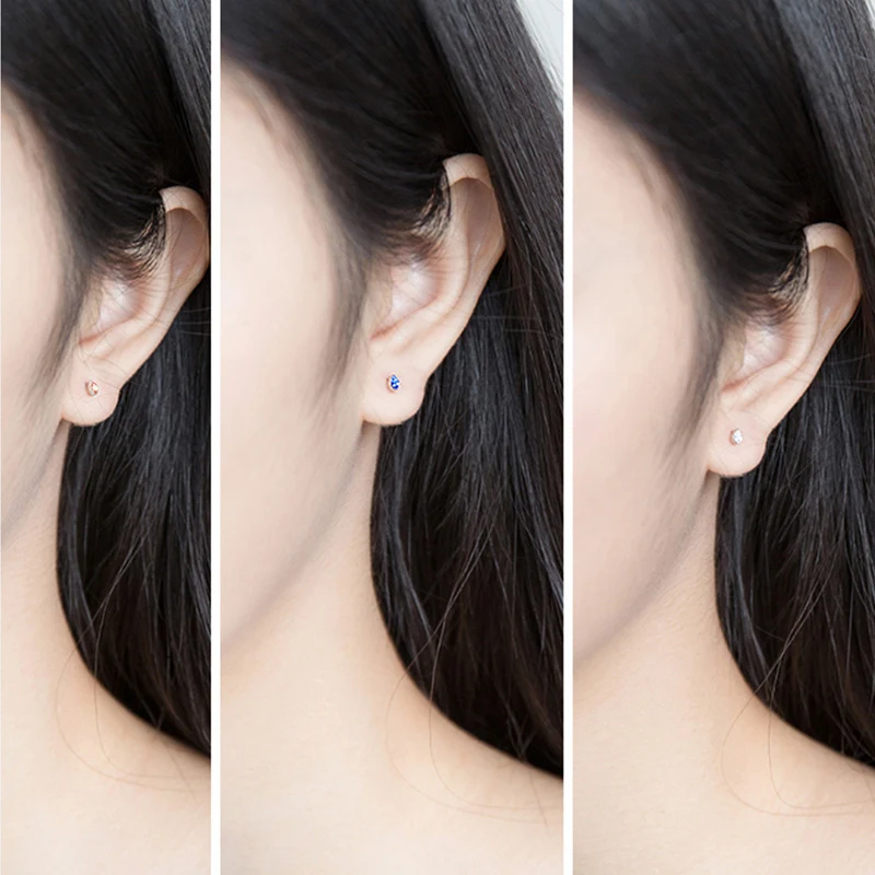 S925 zilveren oorbellen in Koreaanse stijl, diamantvormige waterdruppels, perfect voor een stijlvolle en sprankelende uitstraling.