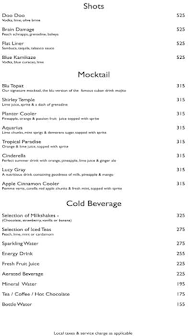 Ethyl Bar - Radisson Blu Hotel menu 6