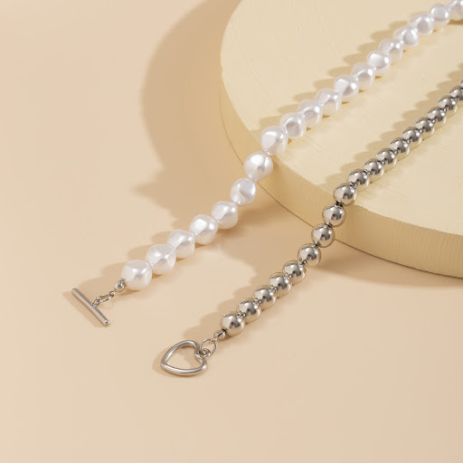 Title 2, Simple Creative Peach Heart OT Buckle Collarbon...