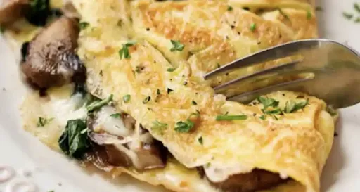 Cheesy Mushroom Omelette