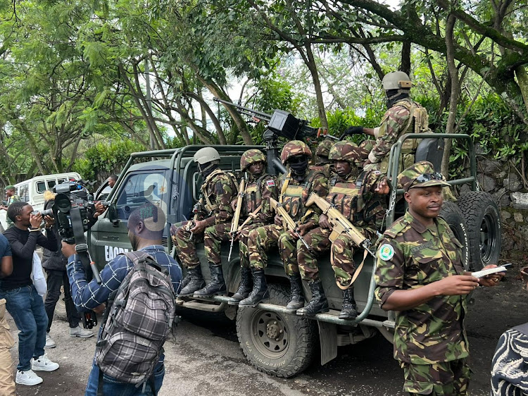 KDF deployed to fight M23 rebels arrive in Goma , Democratic Republic of Congo (DRC) on November 16, 2022