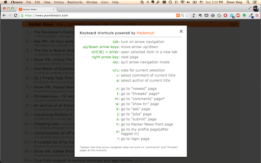 Hacker News Shortcut