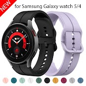 Dây Đeo Silicon Cho Đồng Hồ Thông Minh Samsung Galaxy Watch 5 Pro 45Mm / 5 / 4 44Mm 40Mm 4 Classic 46Mm 42Mm