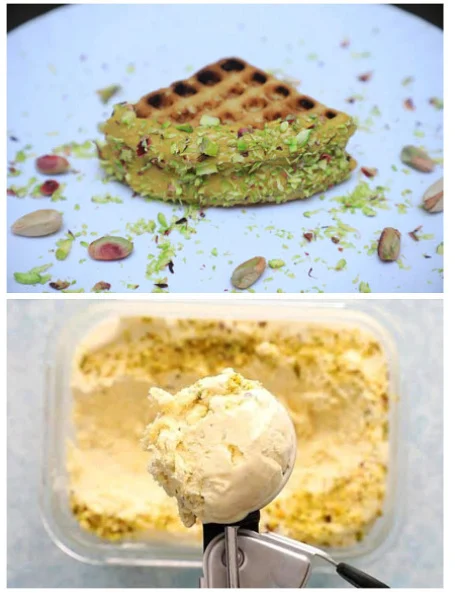 Nutty Rasmalai Waffle+ 150ML Icecream