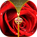 Cover Image of ダウンロード Rose Zipper Lock Screen 1.1 APK