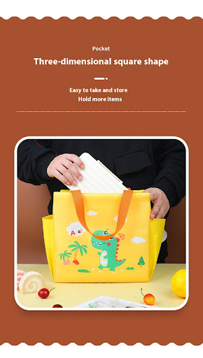 Title 2, Insulated Lunch Box Bag for Work. Handheld lunc...