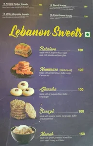 Kunafa Hub menu 2