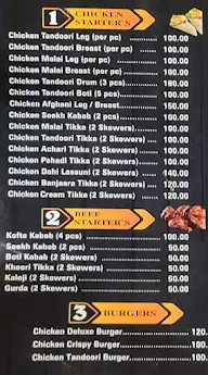 Haji Tikka Corner menu 3